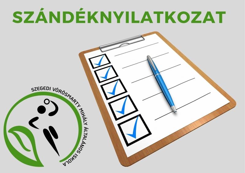 Szándéknyilatkozat leendő első osztályosoknak