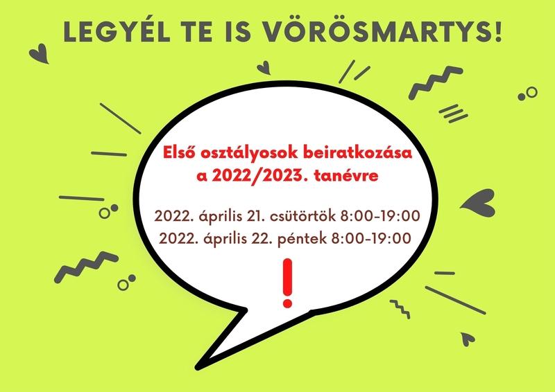 Beiratkozás a 2022/2023. tanévre