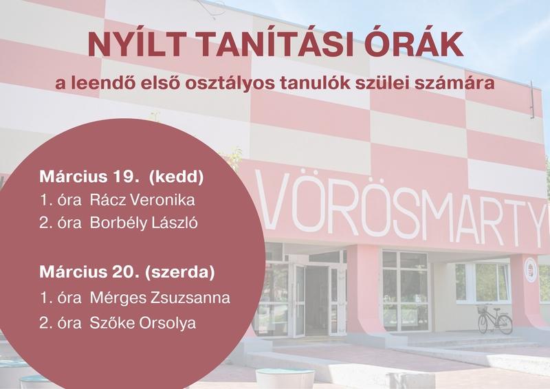 Nyílt tanítási órák márciusban